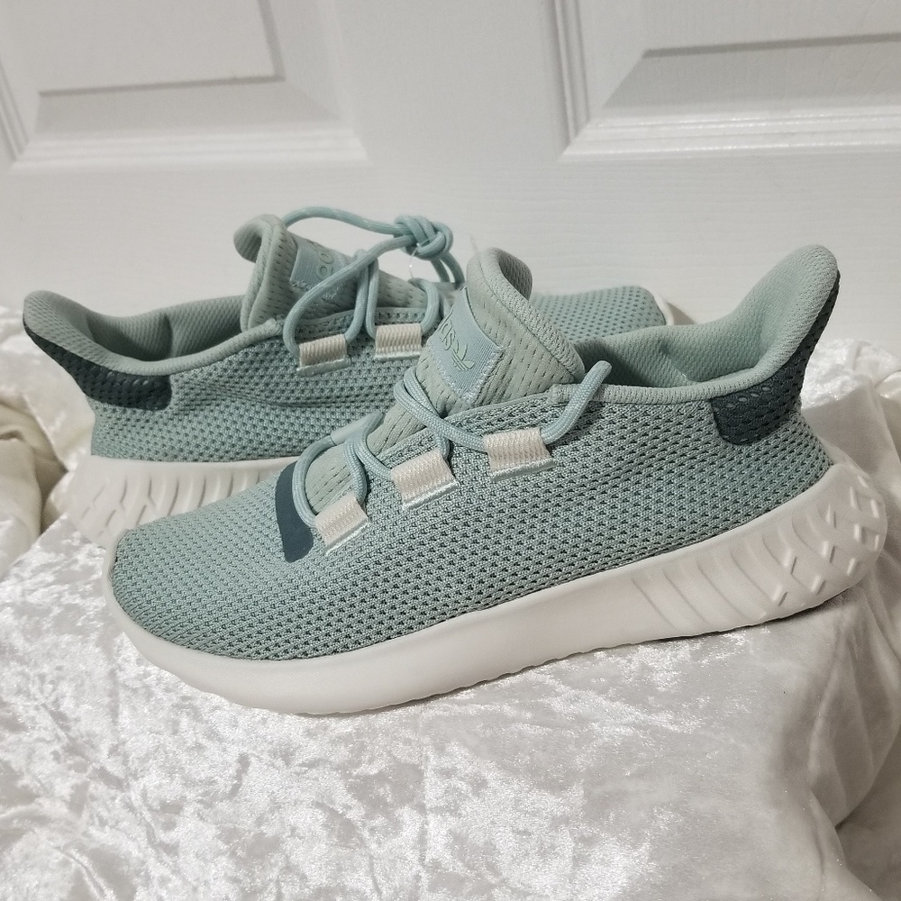 NWOT Adidas Tubular Sea Green Sneakers